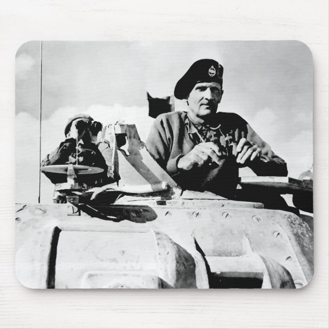 Monty In A Tank Mouse Mat (Front)
