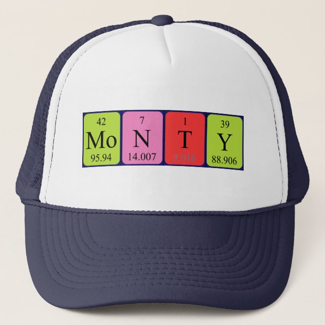 Monty periodic table name hat (Front)