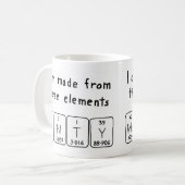 Monty periodic table name mug (Front Left)