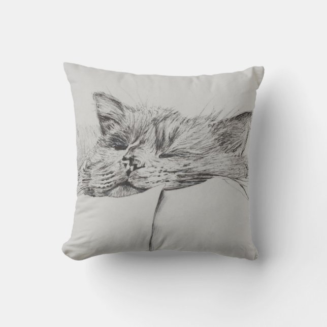 Monty sleepy boy cushion (Front)
