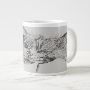 Monty sleepy boy large coffee mug
