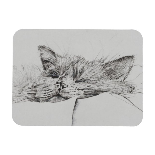 Monty sleepy boy magnet (Horizontal)