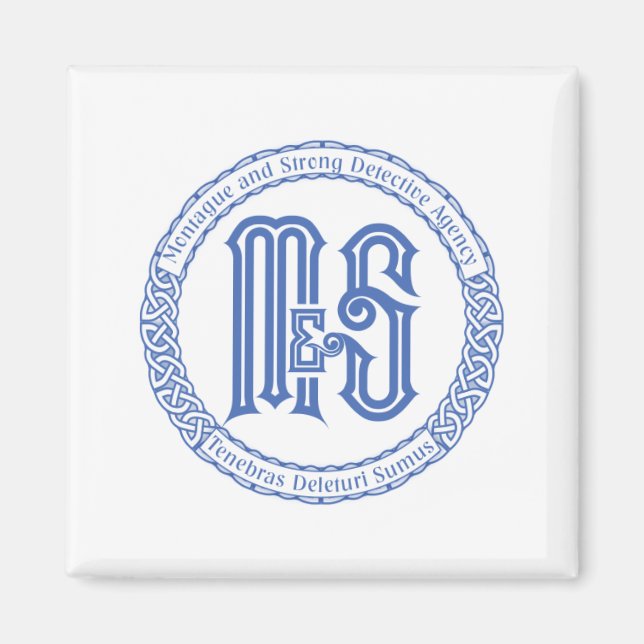 Monty & Strong - M&S Detective Agency  Magnet (Front)