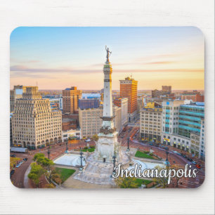 Monument Circle, Indianapolis, Indiana, USA Mouse Mat