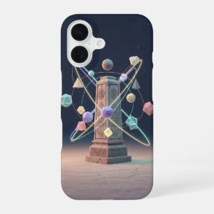 Monument Mystique Vintage Pixel-Arcade iPhone 16 Case