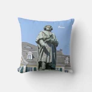 Monument of Ludwig van Beethoven in Bonn Cushion