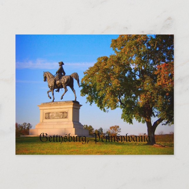 Monument on Gettysburg Battlefield Postcard (Front)