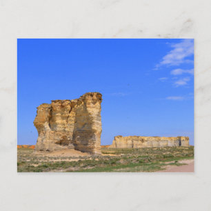 Monument Rocks, Western Kansas Postcard