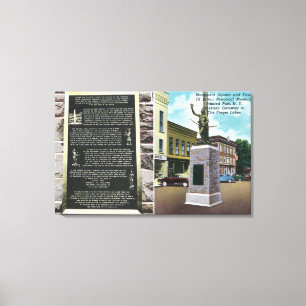 Monument Square and Erwin Historical Museum Canvas Print