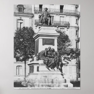 Monument to Alexandre Dumas Pere, 1883 Poster