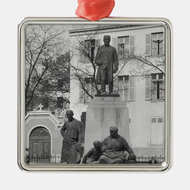 Monument to Emile Zola Metal Tree Decoration (Front)