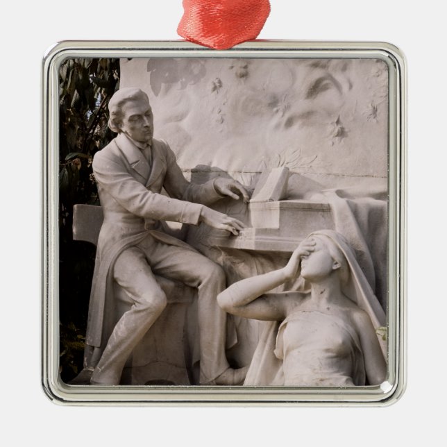 Monument to Frederic Chopin Metal Tree Decoration (Front)