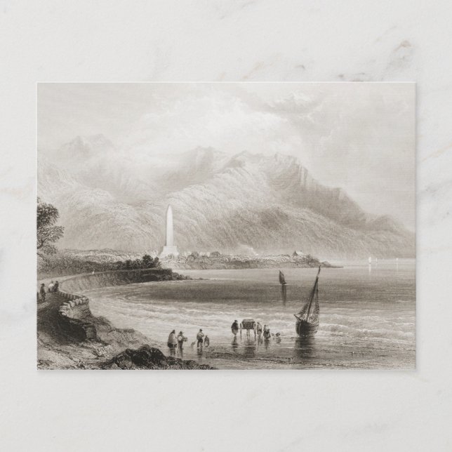 Monument to General Ross at Rosstrevor Postcard (Front)