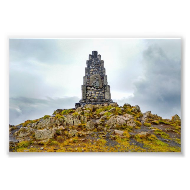 Monument to Icelandic Poet Stephan G. Stephansson Photo Print (Front)