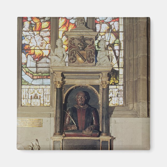 Monument to William Shakespeare  c.1616-23 Magnet (Front)