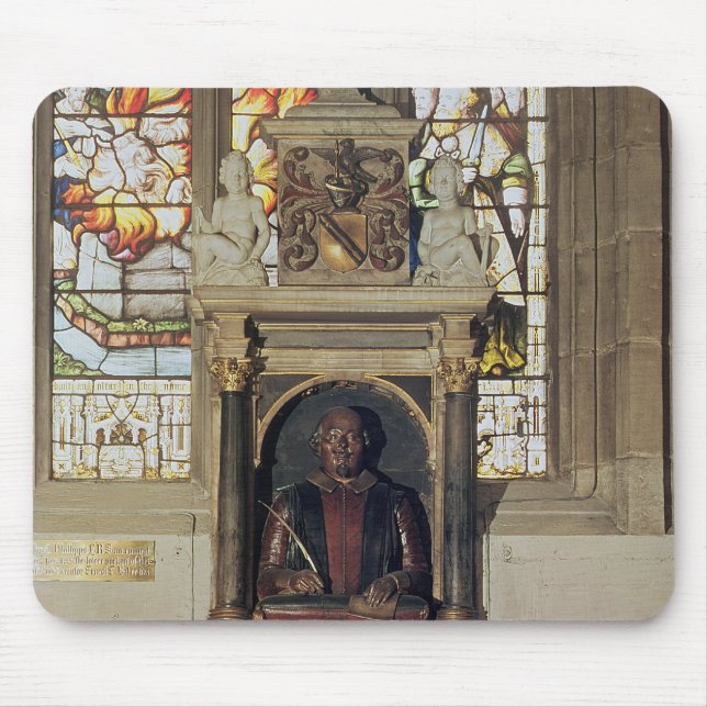 Monument to William Shakespeare  c.1616-23 Mouse Mat (Front)