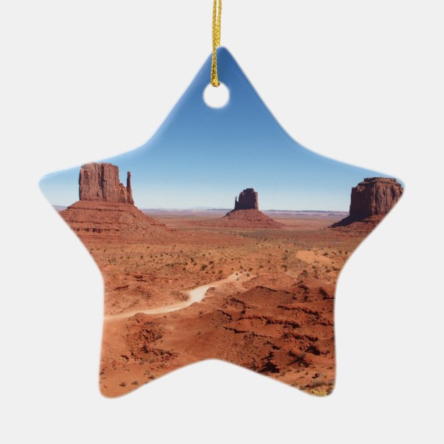 Monument Valley 3 Ceramic Tree Decoration (Front)