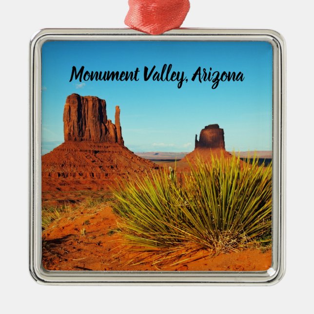 Monument Valley, Arizona Metal Tree Decoration (Front)