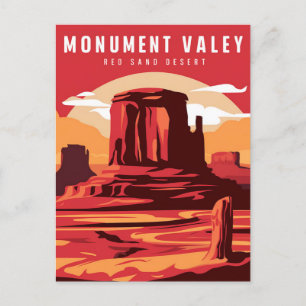 Monument Valley Arizona Paint Postcard