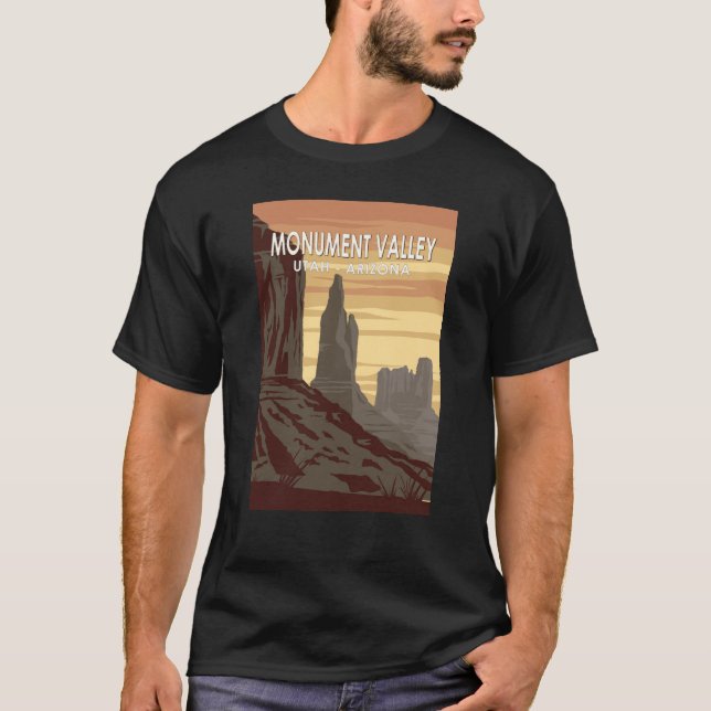 Monument Valley Arizona Utah Vintage T-Shirt (Front)