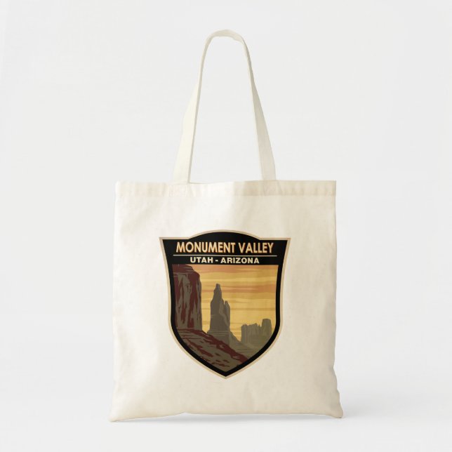 Monument Valley Arizona Utah Vintage Tote Bag (Front)
