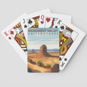 Monument Valley Arizona Utah Vintage Travel Playing Cards