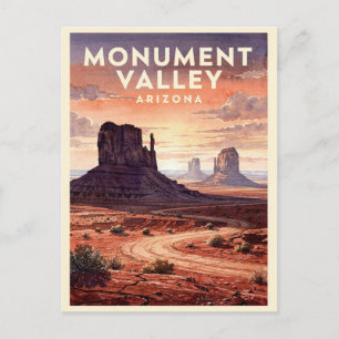Monument Valley Arizona Vintage Postcard