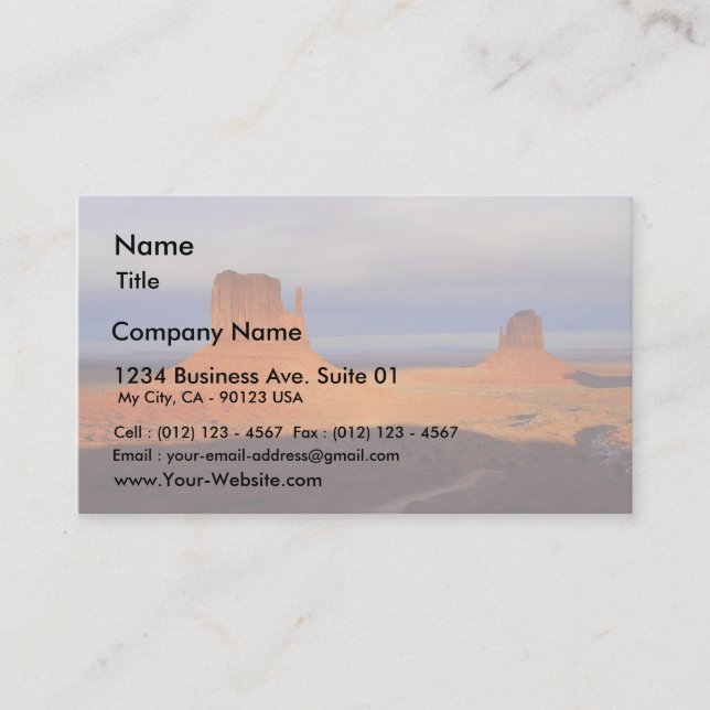Monument Valley Business Card (Front)