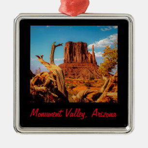 Monument Valley Christmas Framed Metal Tree Decoration