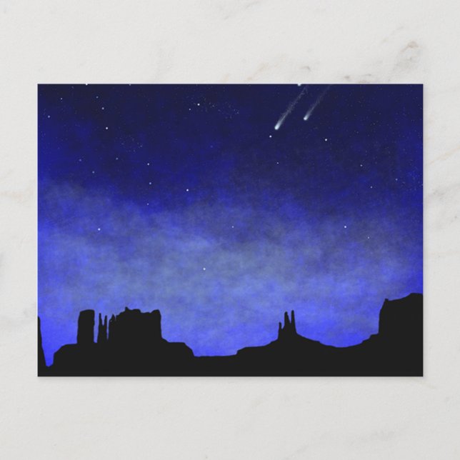 Monument Valley Glow in the Dark Wall Mural Postcard (Front)
