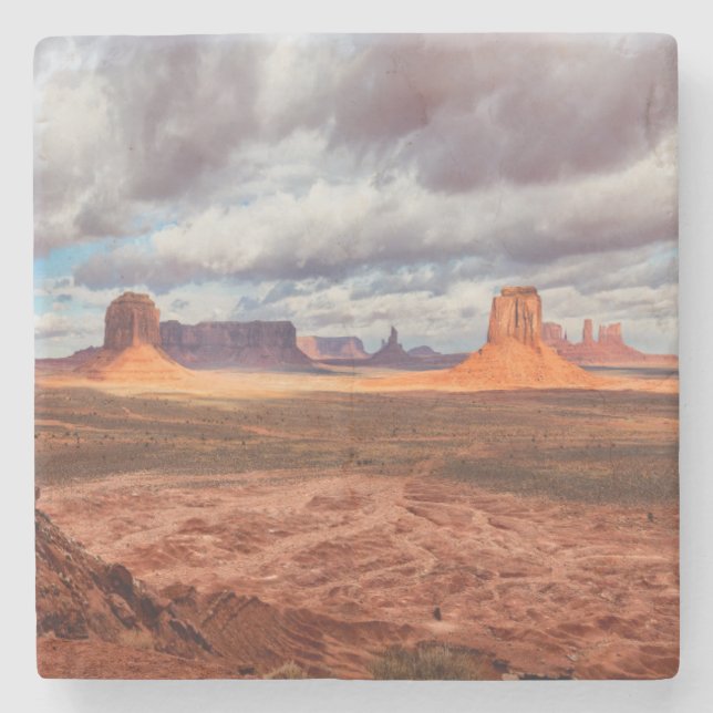 Monument valley landscape, AZ Stone Coaster (Front)