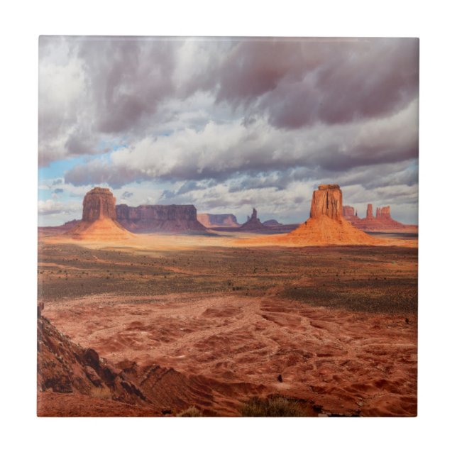 Monument valley landscape, AZ Tile (Front)