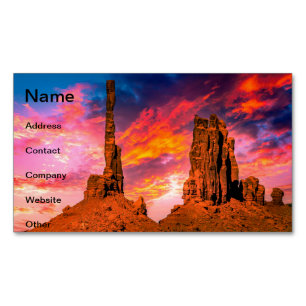 Monument Valley Magnetic Business Card