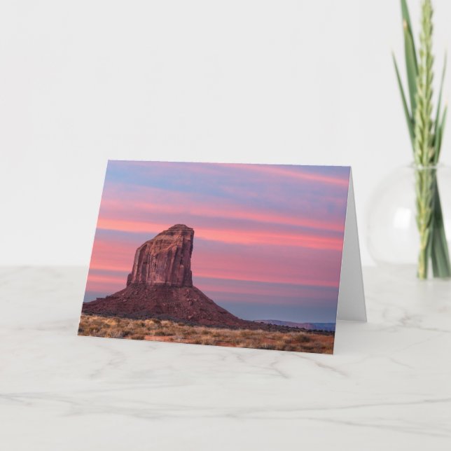 Monument Valley Morning Glow Greeting Card (Front)