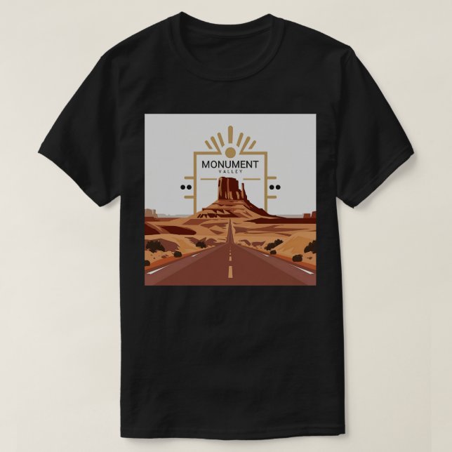 Monument Valley National Park Travel Sticker TShir T-Shirt (Design Front)