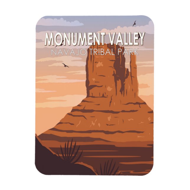 Monument Valley Navajo Tribal Park Vintage Magnet (Vertical)