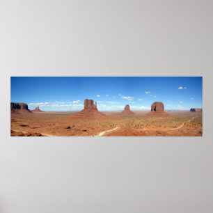 Monument valley Panorama Poster