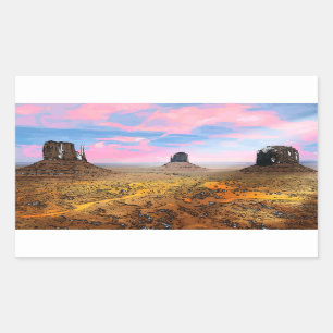 Monument Valley Rectangular Sticker
