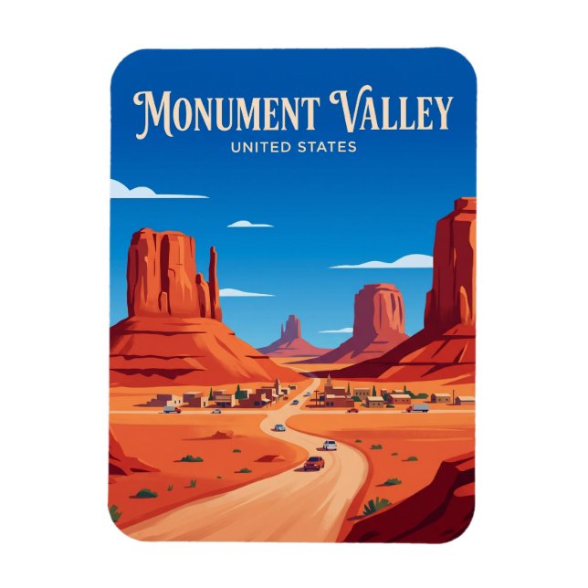 Monument Valley Scenic Drive Arizona Magnet (Vertical)