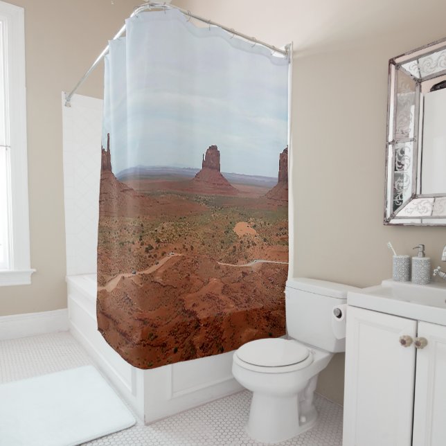 Monument Valley Shower Curtain (In Situ)