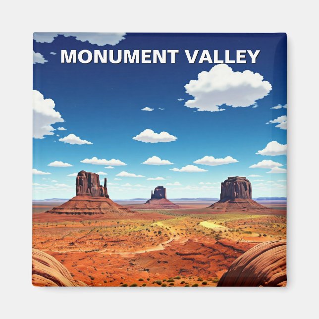 Monument Valley Travel Navajo Nation Arizona Magnet (Front)