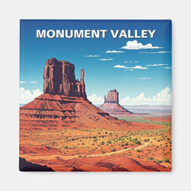 Monument Valley Travel Navajo Nation butte Magnet (Front)