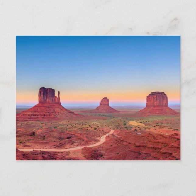 Monument Valley Utah Arizona Sunset Postcard (Front)
