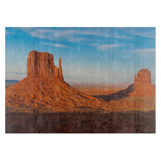 Monument Valley Utah desert mittens in panoramic Cutting Board (Front)