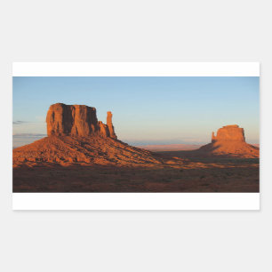 Monument Valley Utah Desert Rock Formation Rectangular Sticker