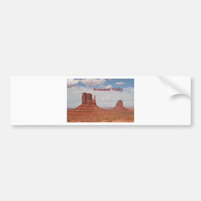 Monument Valley, Utah, USA (caption 1) Bumper Sticker (Front)