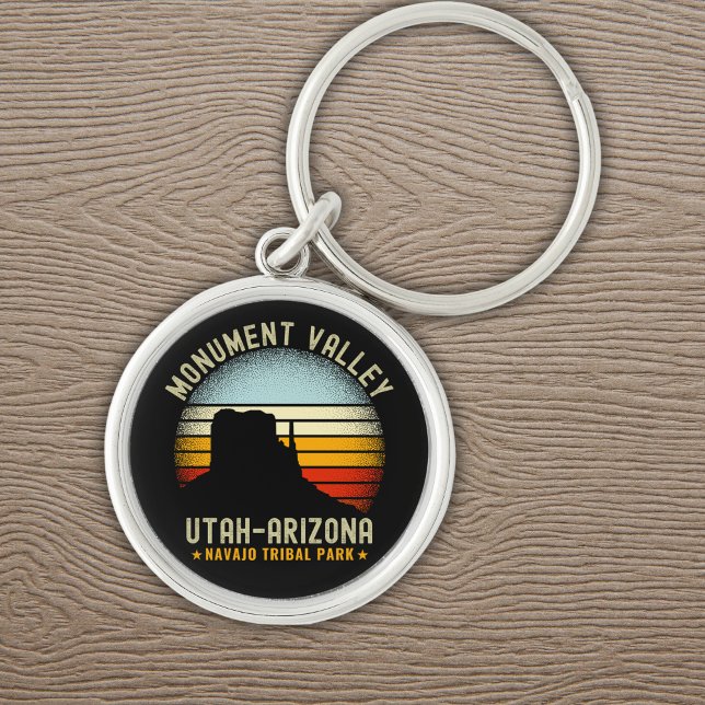 Monument Valley Vintage Landscape Utah  Key Ring (Creator Uploaded)