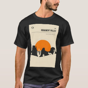 Monument valley vintage minimal book cover travel  T-Shirt