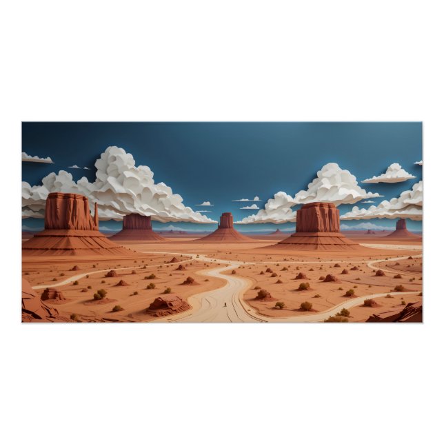 Monument Valley Wallpaper Poster (Front)