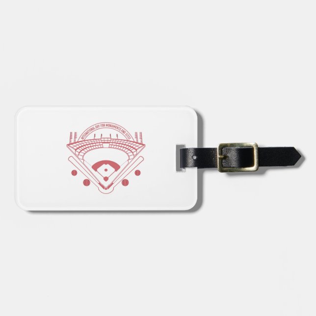 Monumental Baseball Tribute Luggage Tag (Front Horizontal)